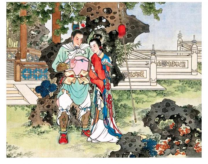 任率英年画欣赏《貂蝉》