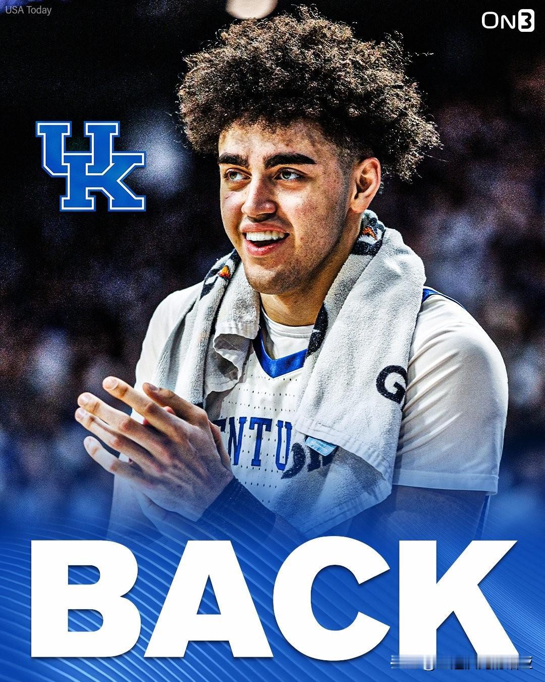 肯塔基中锋MalachiMoreno宣布退出2026年nba选秀重返野猫，大
