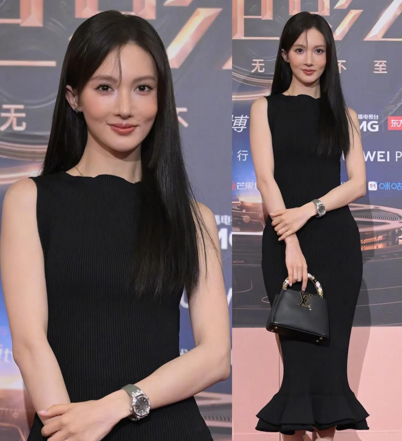 近日电影之夜，女明星红毯生图，谁更胜一筹？金晨这苹果肌是怎么了，一个高一个低，