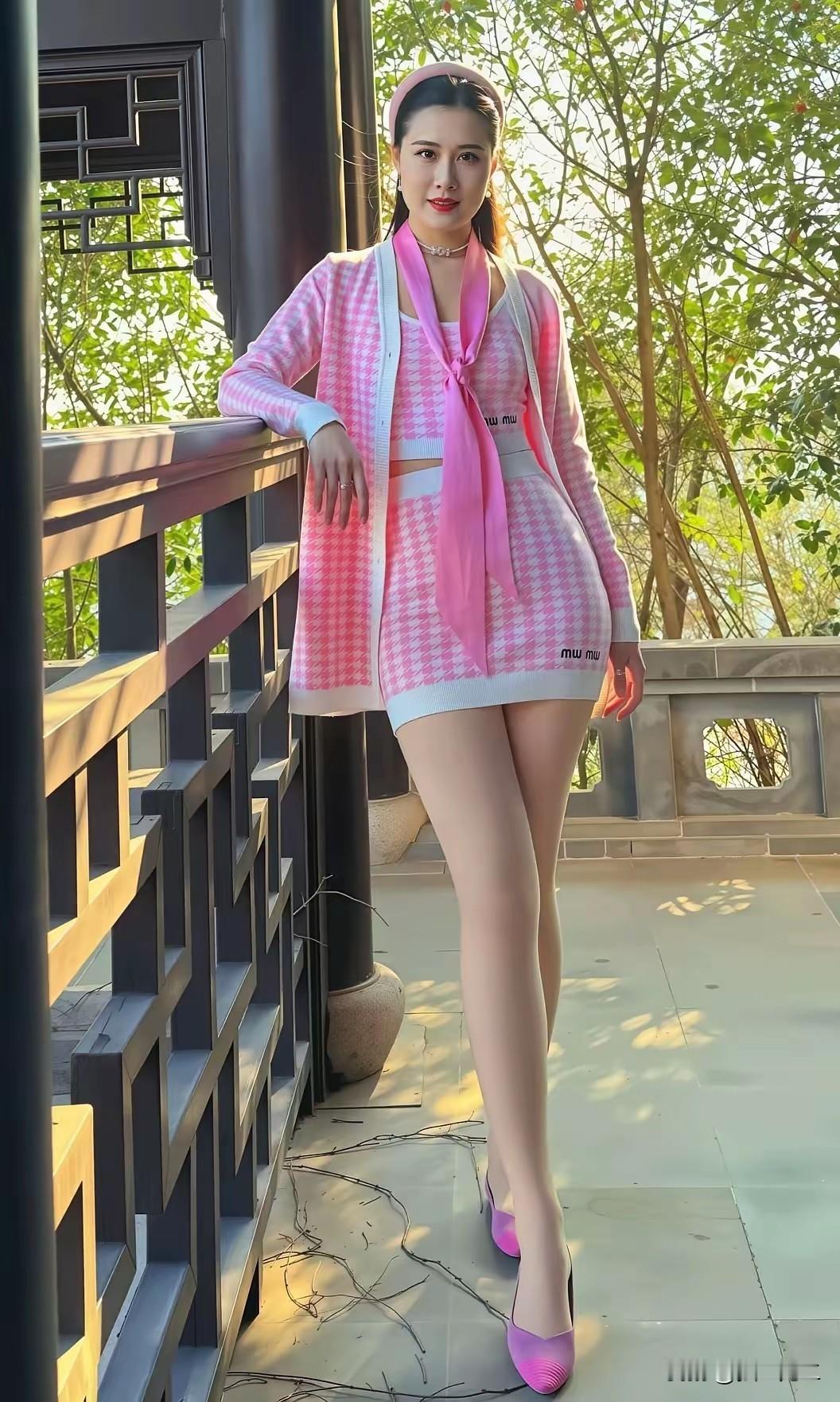 粉嫩少女风穿搭，元气满满的一天！🌸💗