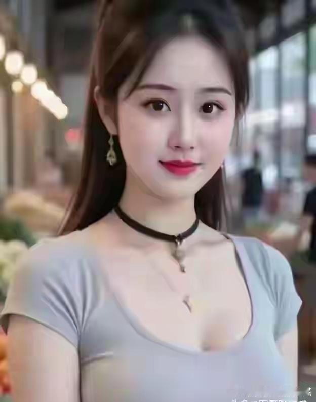 甜美少女风，温柔笑容，时尚穿搭