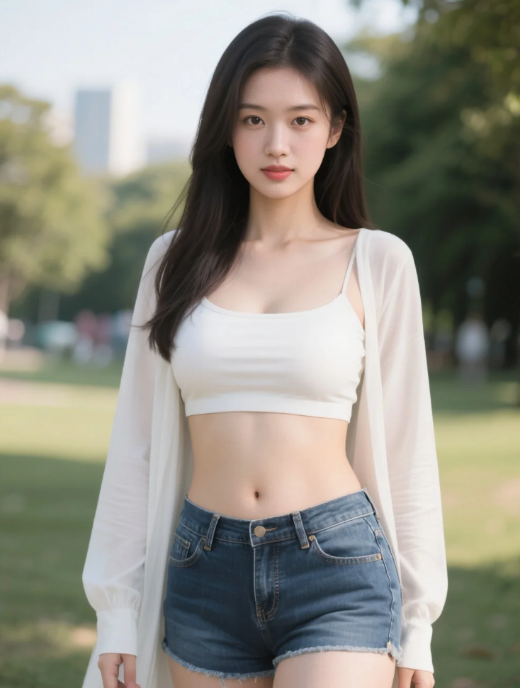 一袭长裙随风轻舞，每一步都踏着诗意