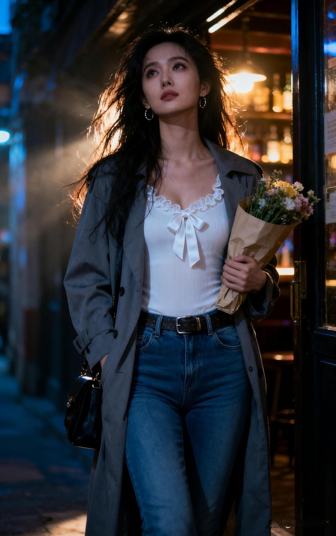 花间独酌意，月下行歌人。