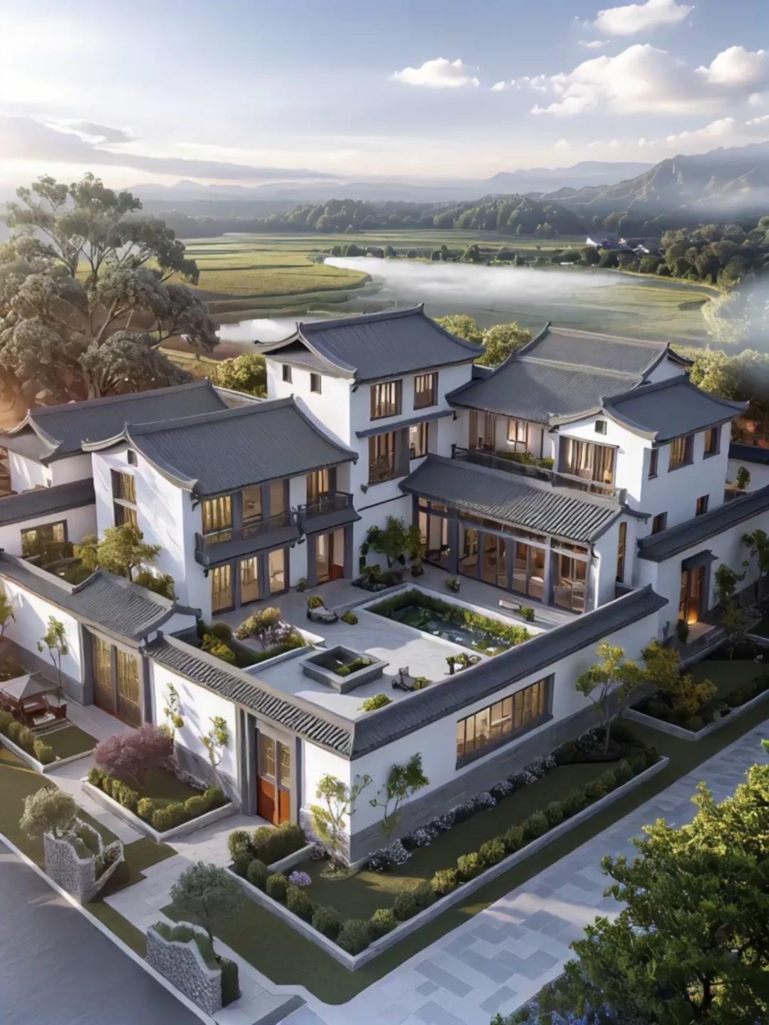 🏡如果说拥有一栋别墅是多数人的梦想，那么拥有一座中式合院别墅，大概就是所有人的