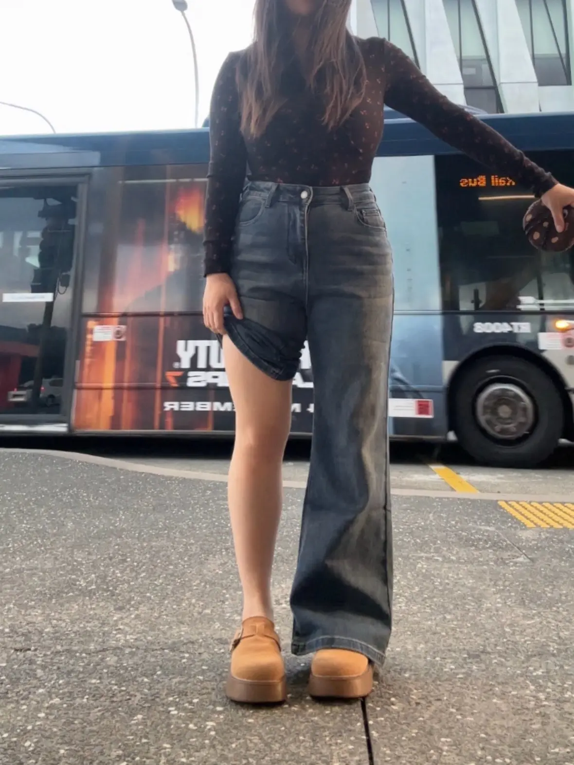 巨显瘦显腿直的裤子。