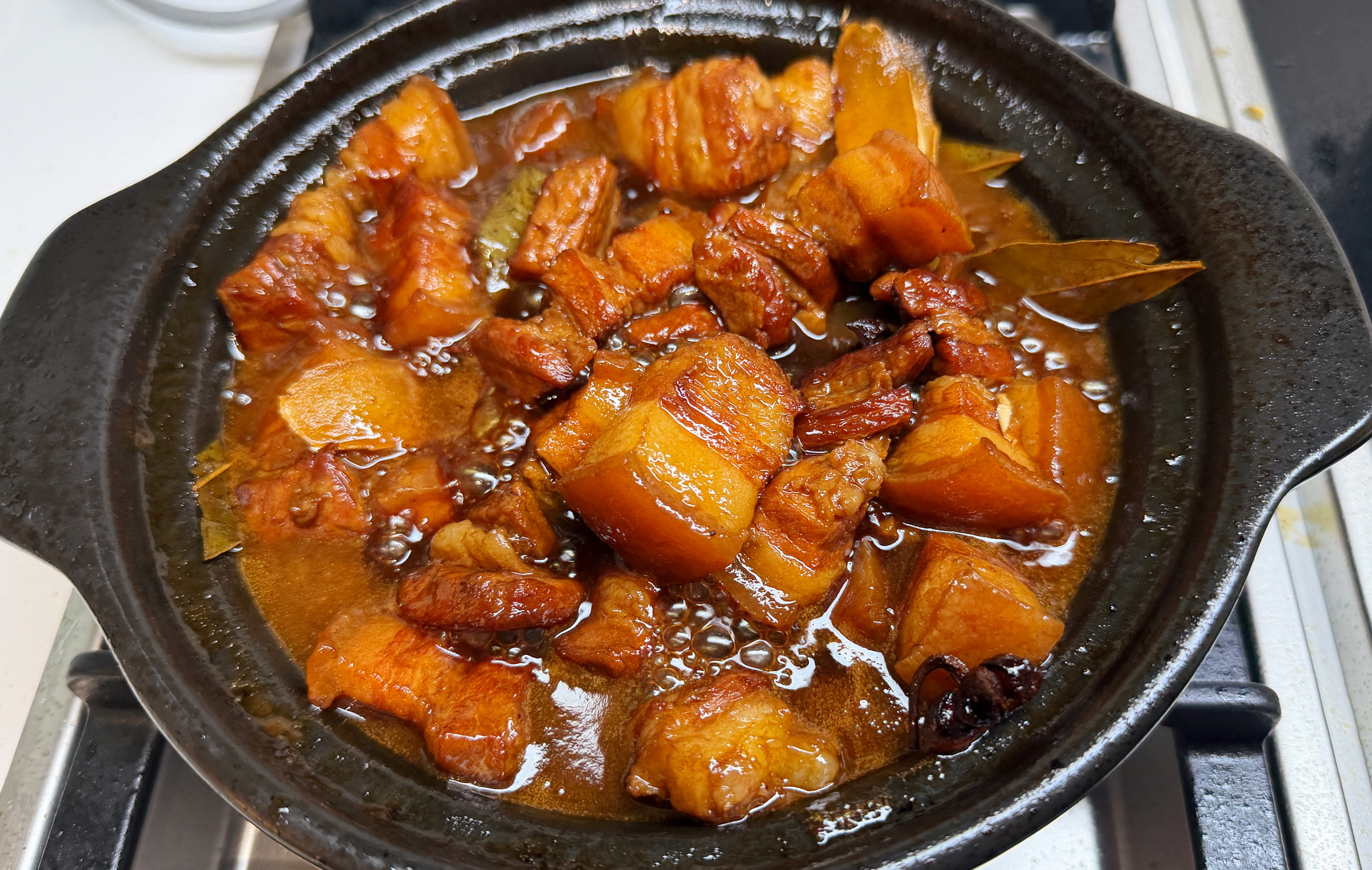 今天的红烧肉很成功。​​​