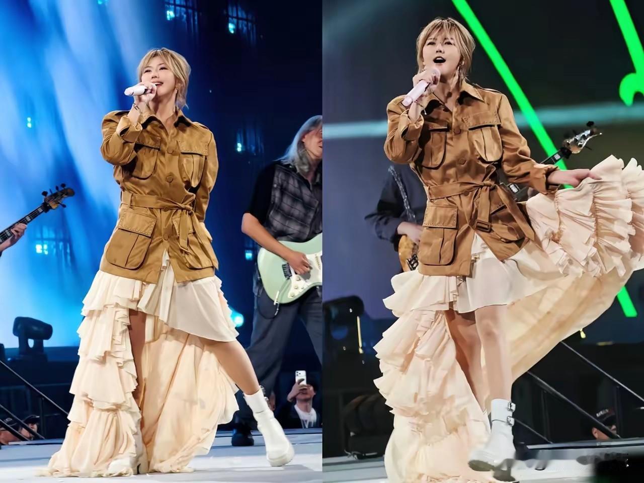 这一刻，我悟了！孙燕姿的造型团队是懂营销的，演唱会刚开始先用丑到离谱的的造型