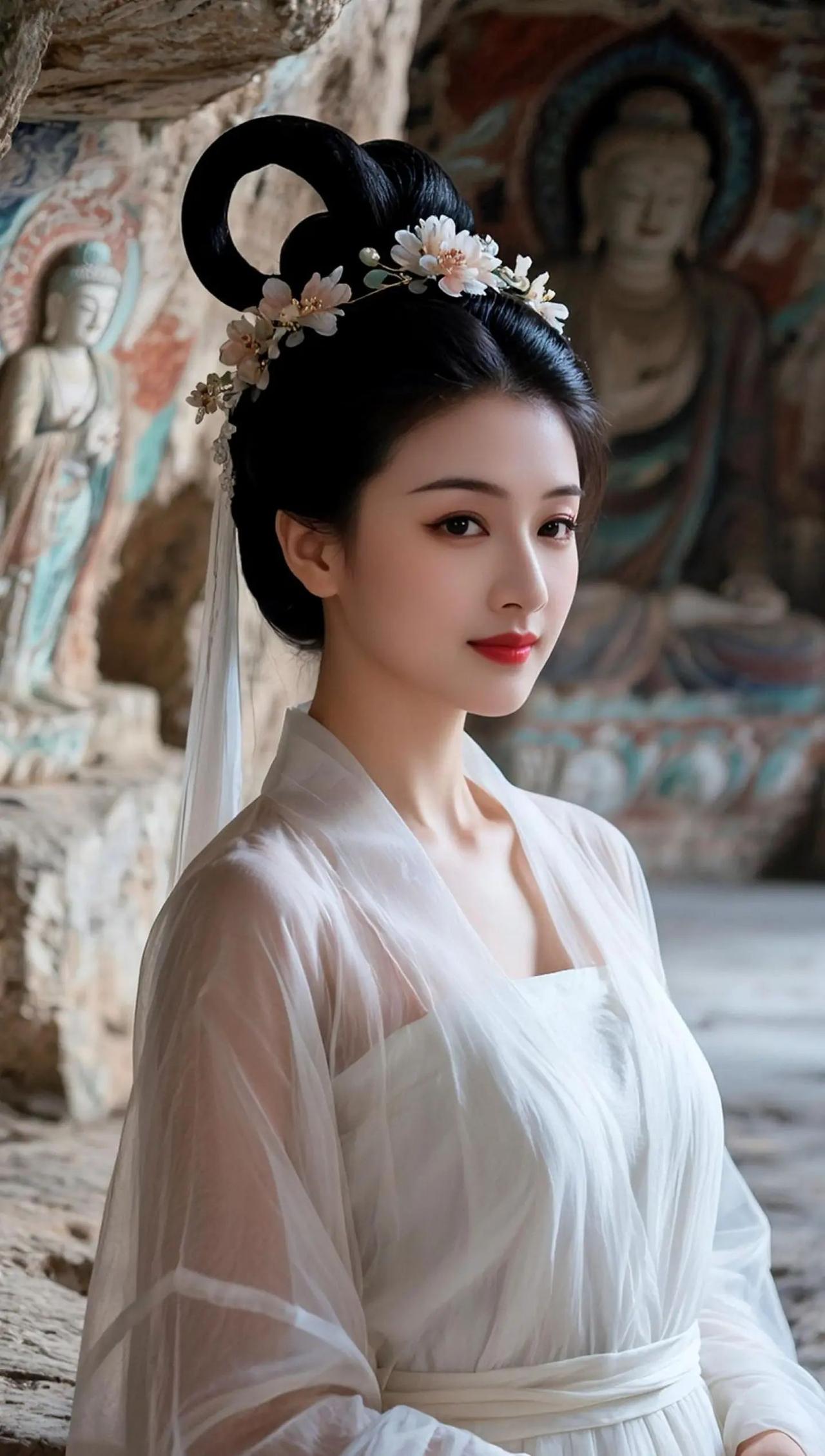 敦煌风古风写真汉服写真飞天造型国风古韵