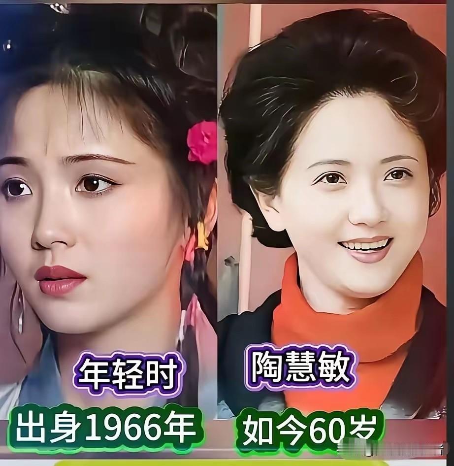 回望这些中年女星的旧照，各有各的风华韵味。何赛飞年轻时美得格外夺目，眉眼明艳灵动