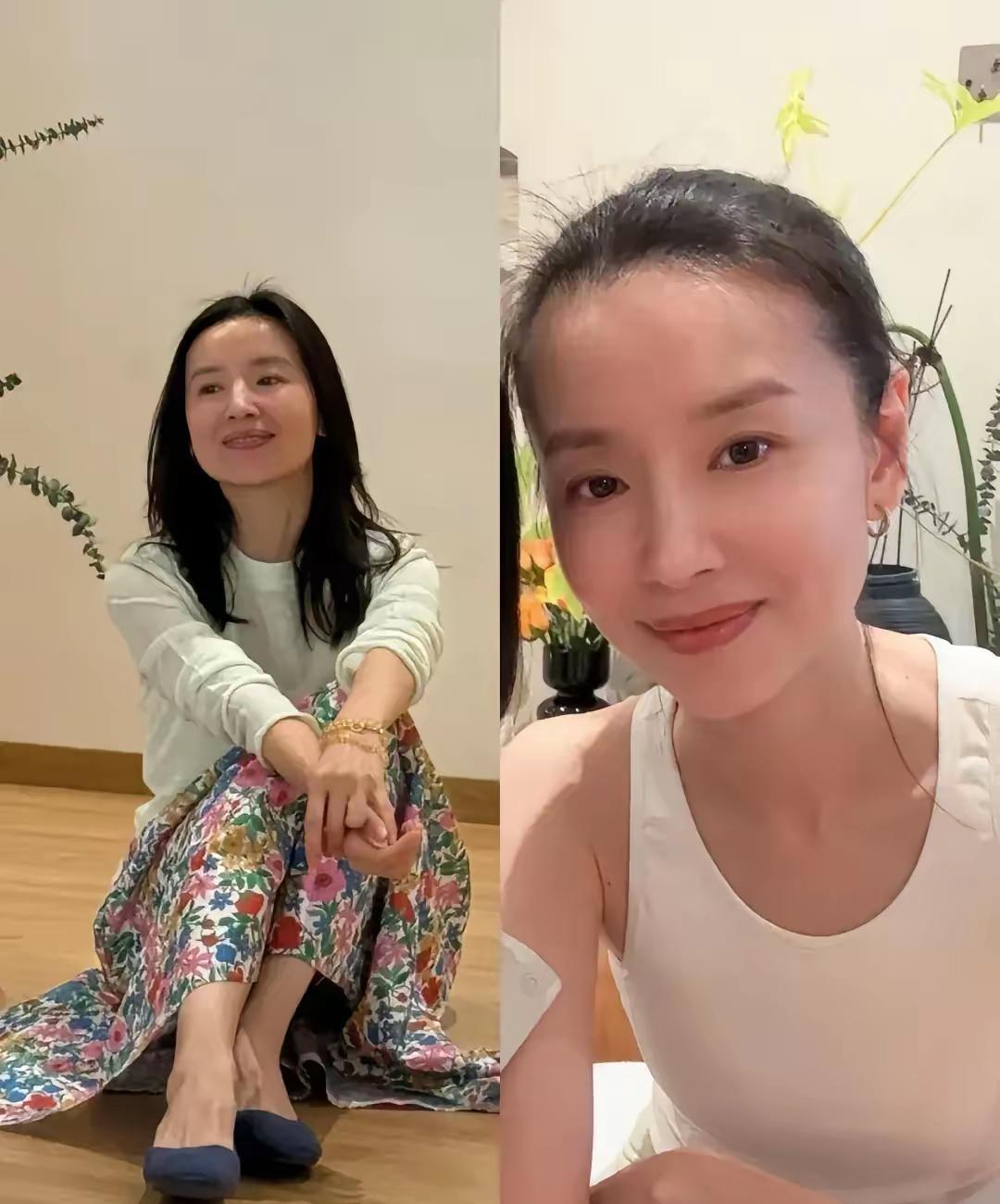素颜的董洁比化妆还美