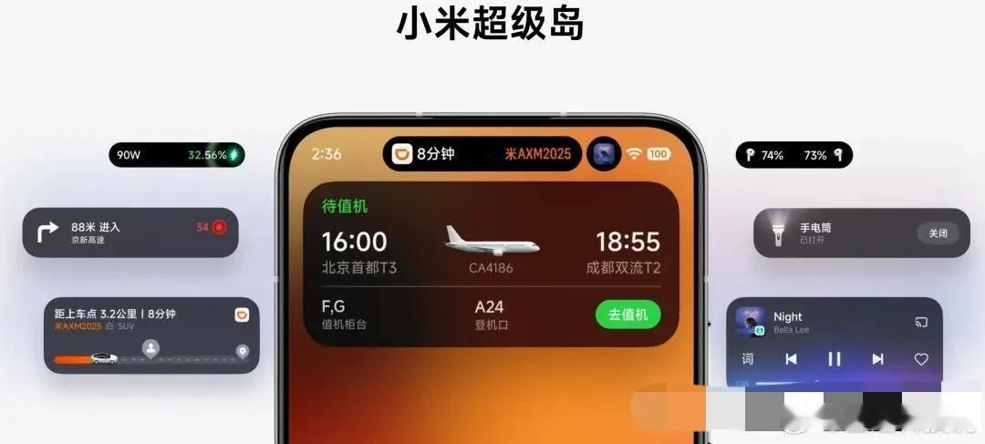 XiaomiHyperOS4（澎湃OS4）小米新一代澎湃OS，主打柔光玻璃UI、超级小爱2.0、底层