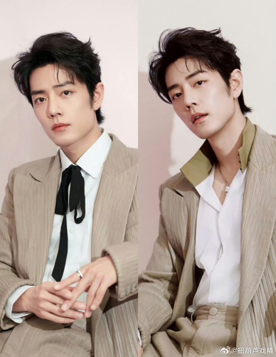 肖战蝴蝶结我还是喜欢没有蝴蝶结的，就想把他扑倒，太苏太欲了，实在控制不了自己