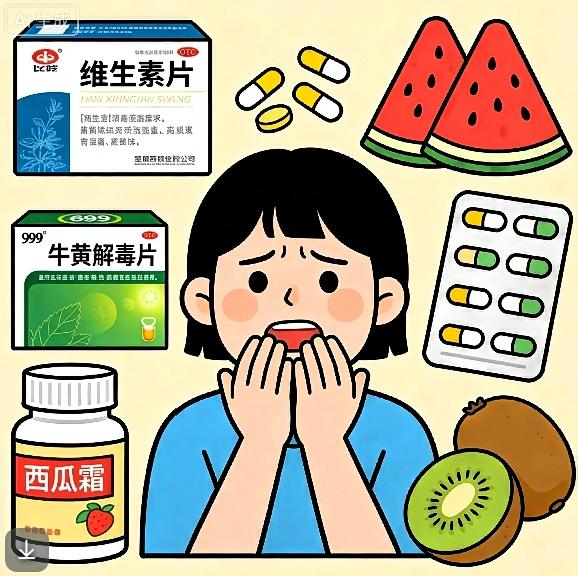 这几天吃太多上火的东西了！一下子长了两个口腔溃疡，真的太难受了！我试了好多