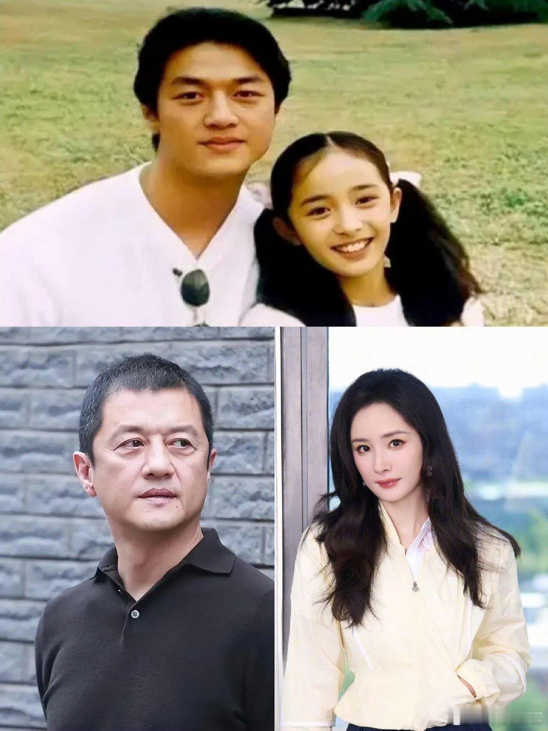 杨幂李亚鹏合照谁能想到两人早有合作！11岁的杨幂四肢纤细上镜感拉满，天真笑容感