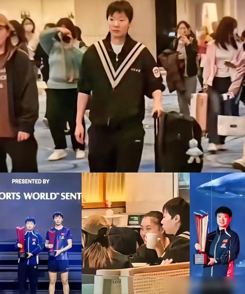 揣着三十四万亚军支票，王曼昱转身就在机场快餐店掏手机扫码结账，看客却死咬这桌没坐