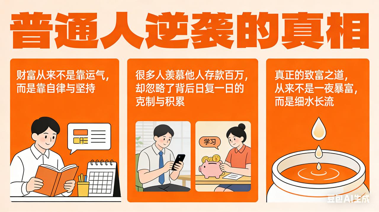 守得住本心，才能攒得住财富普通人逆袭的真相：财富从来不是靠运气，而是靠自律
