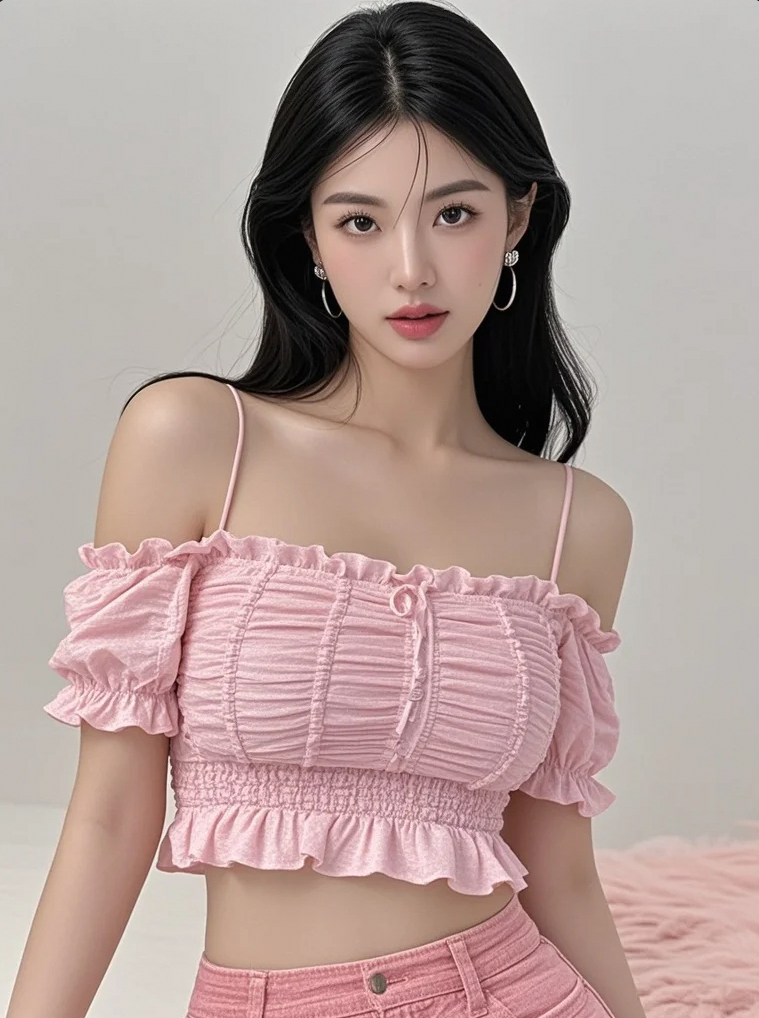粉红元气世界，邂逅颜值与活力并存的阳光美女