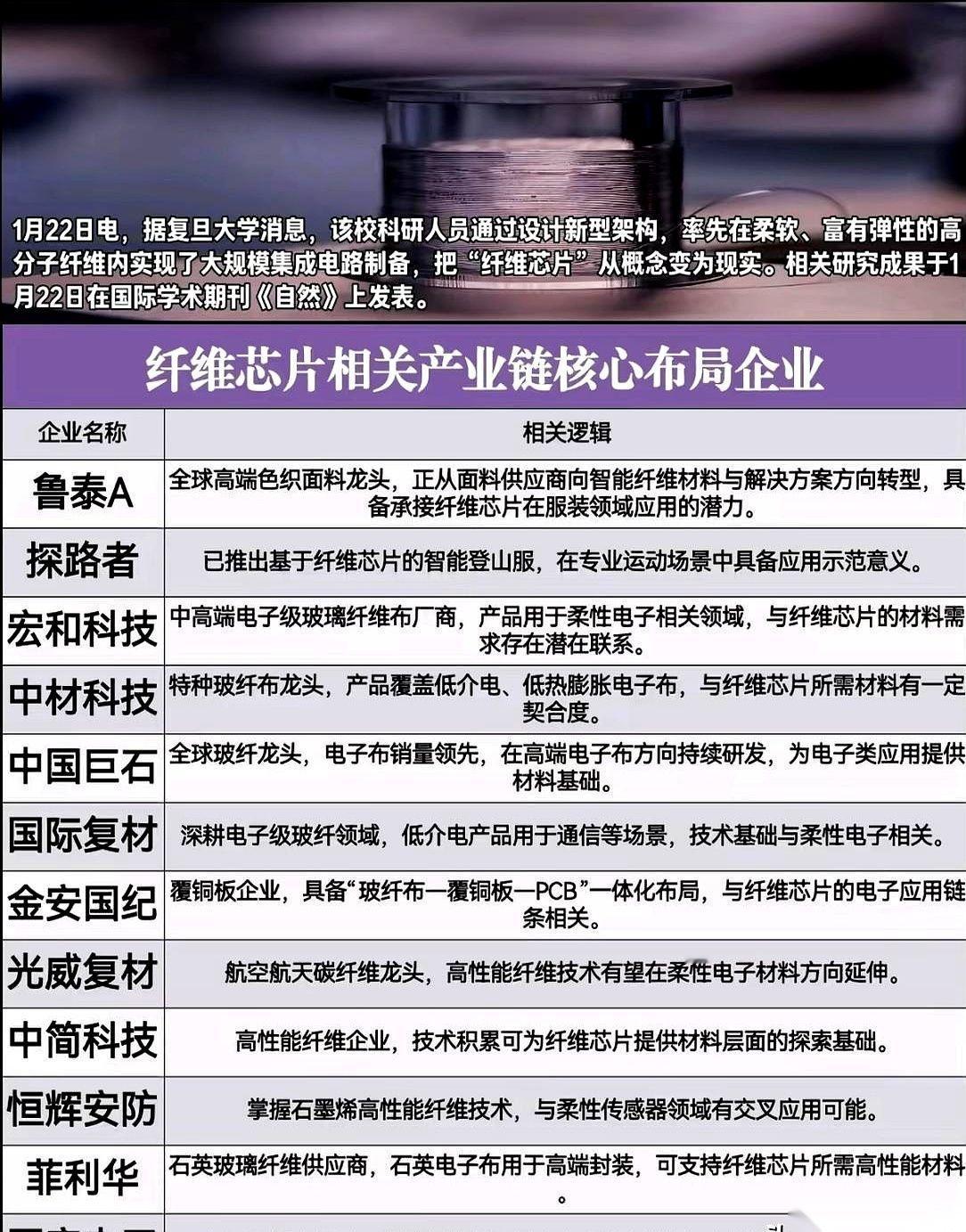 我跟你讲，复旦干了件特绝的事。他们把芯片，做成了线，能织布的那种线。你没听错