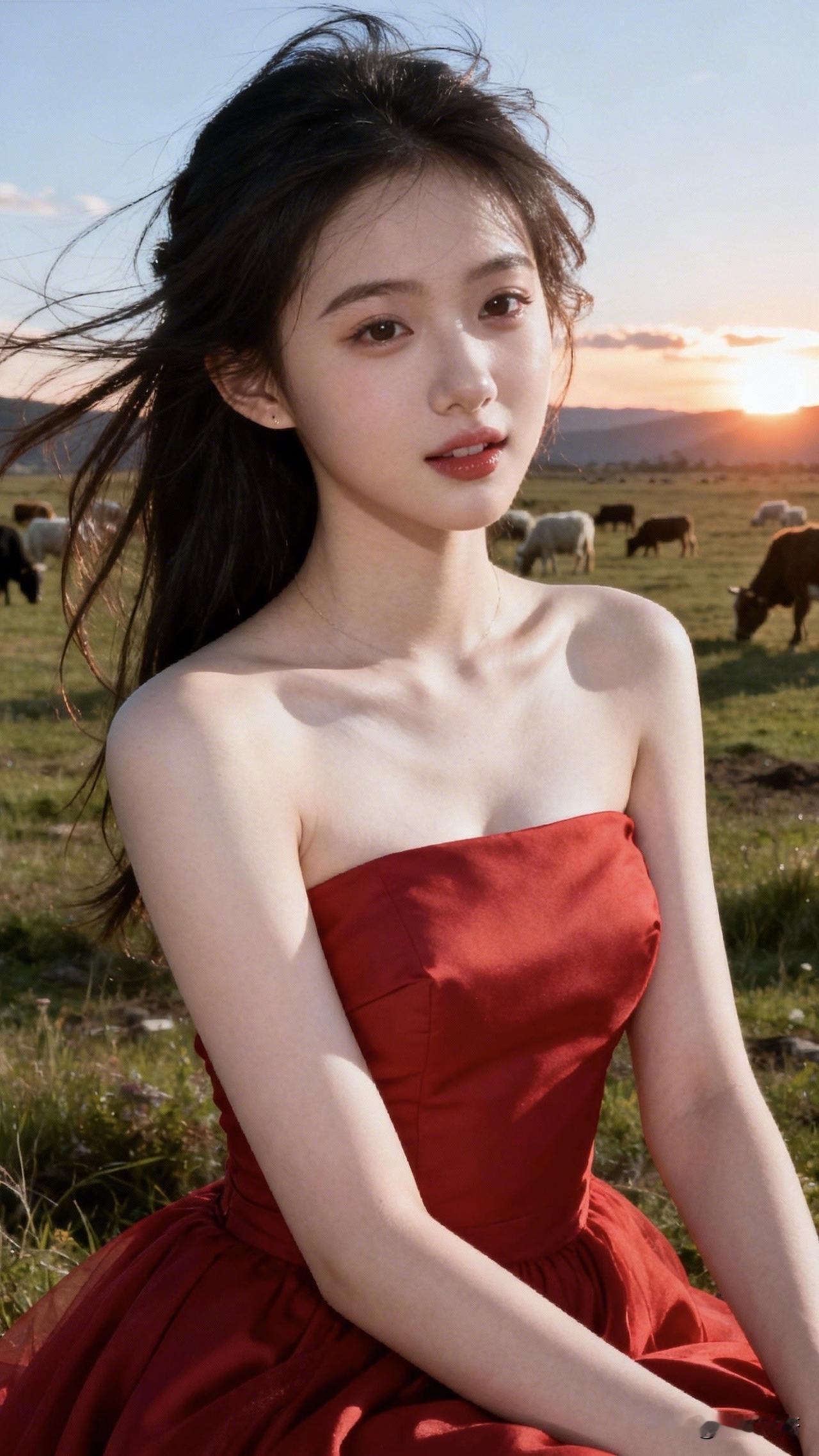 的浪漫：您或许不知道，她的浪漫从来都不是一个人～除了那人、那山、那海……还有夕阳