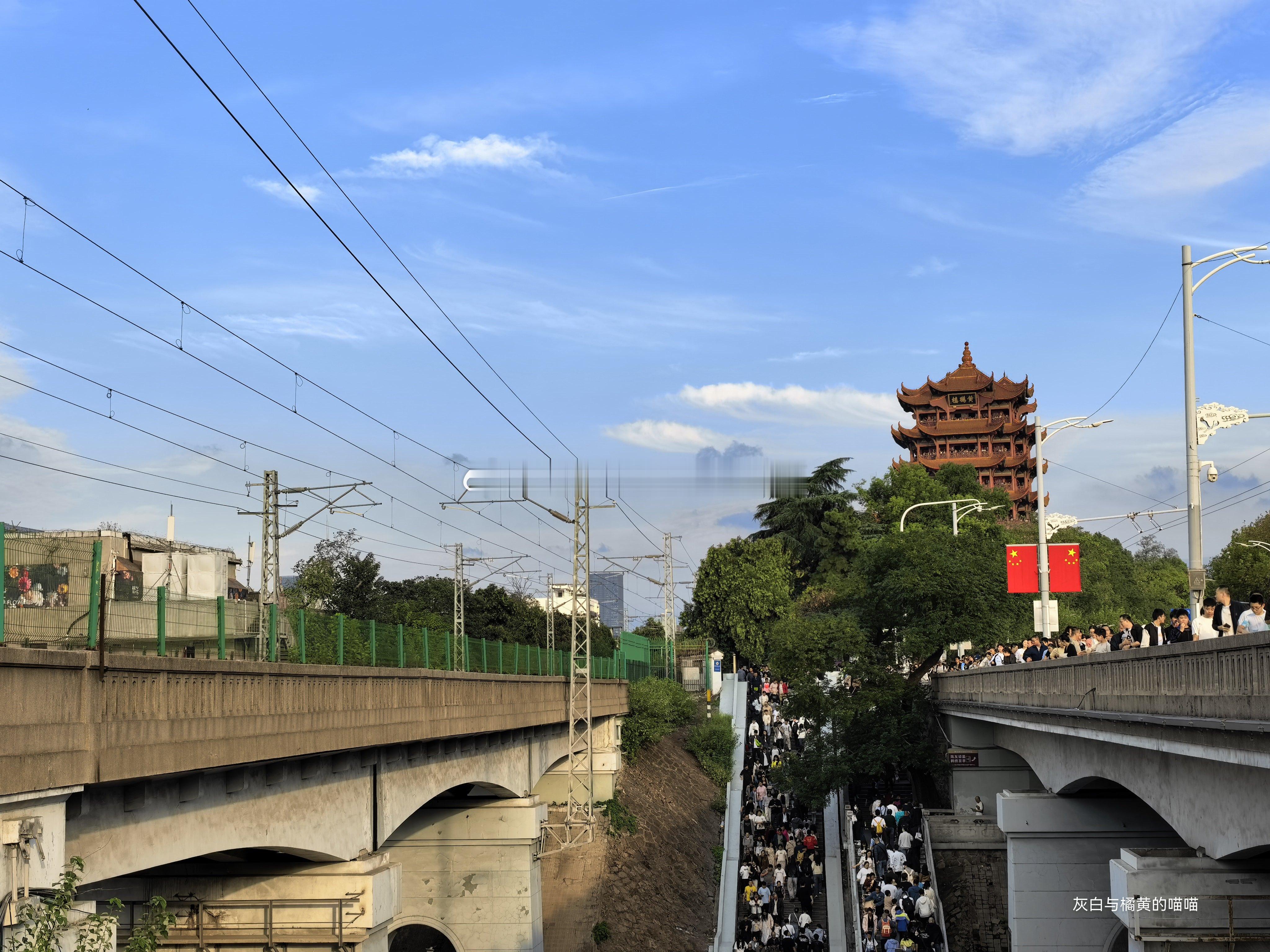 武汉·黄鹤楼与武汉长江大桥​​​