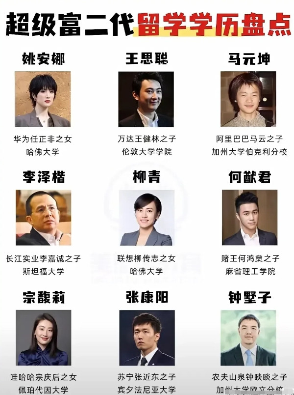 事实证明，有钱人更注重小孩的学历啊。