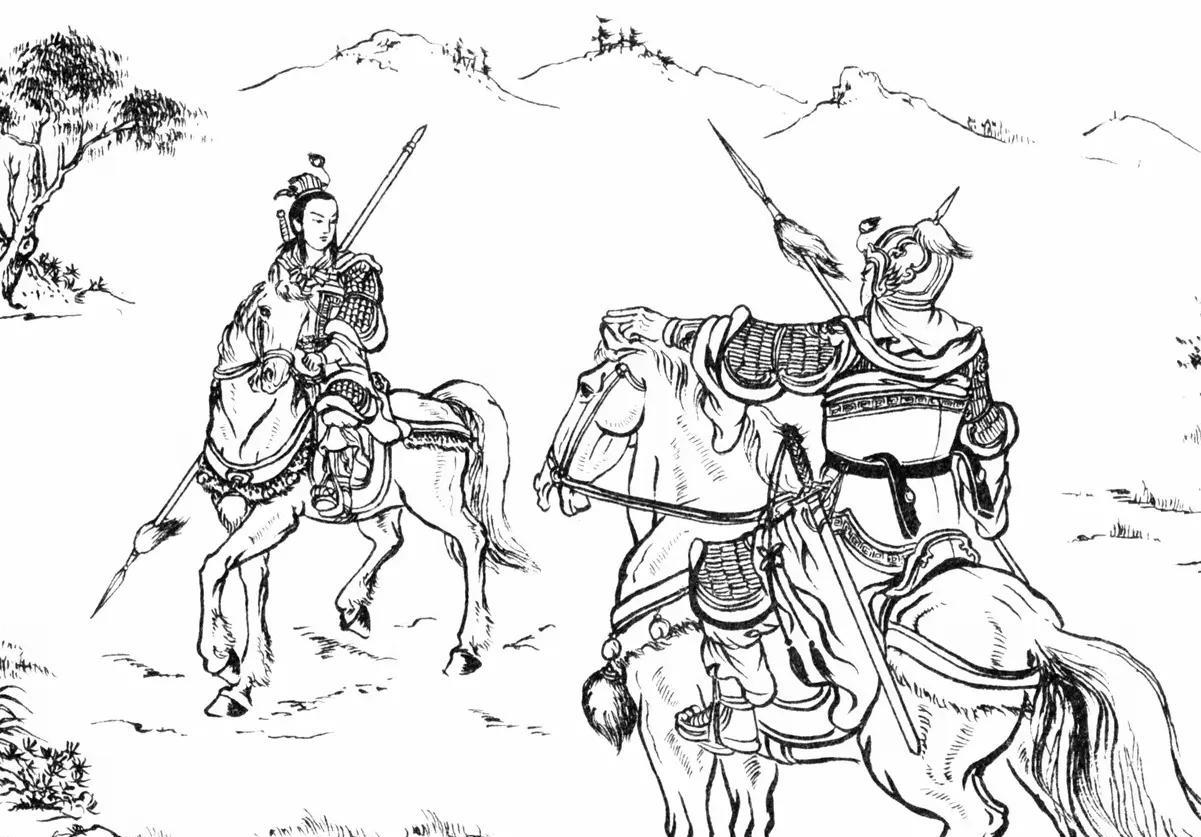 少将军杨继业奉火山王杨衮之命，来到周营前找八弟。不一刻，周营中出来一支队伍，领兵
