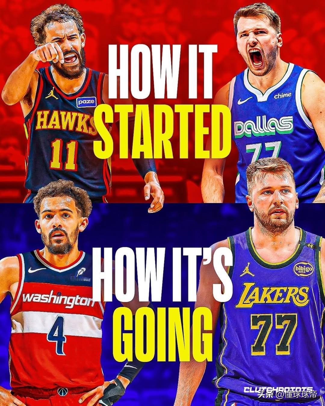 同病相怜的人，东契奇和特雷·杨的命运如此相似!2018年NBA选秀之夜，老鹰