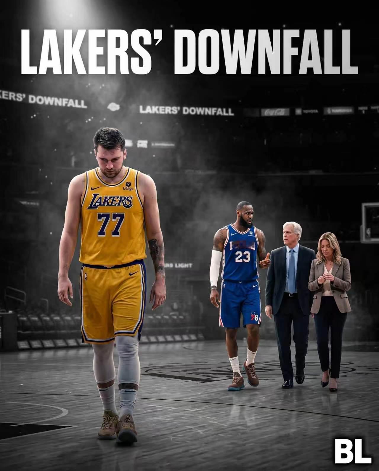 NBA洛杉矶湖人队的休赛期简直一团糟-勒布朗·詹姆斯转投76人队-马克·沃