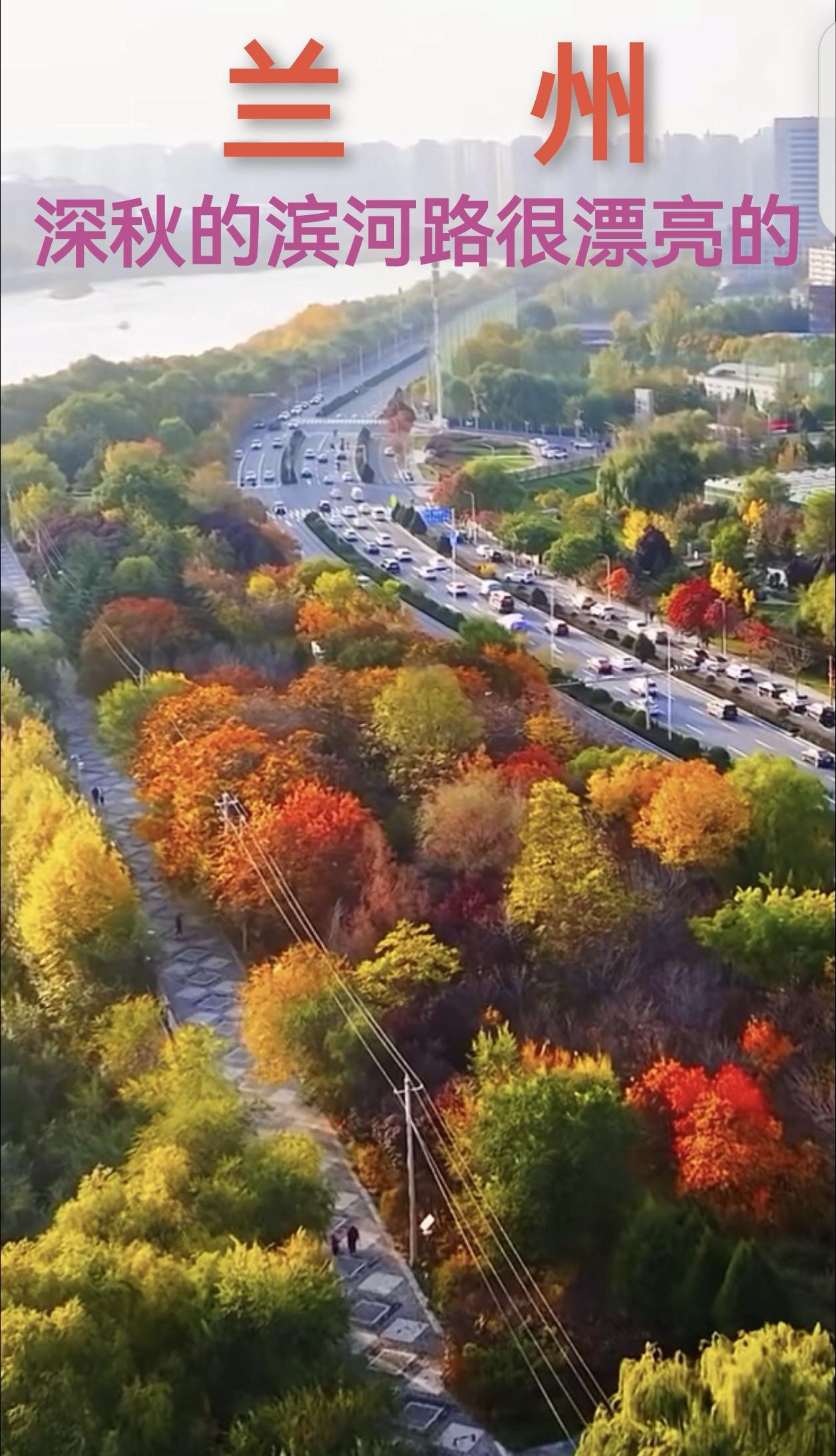 分享我这周有趣的事：这周因有事我们来到了大西北的兰州，路过滨河路时直接是一场视觉