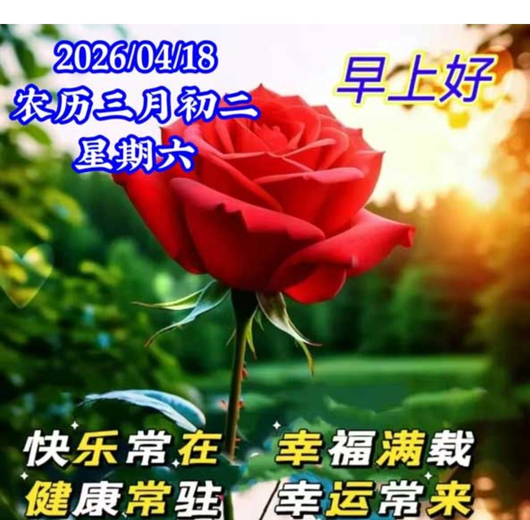 日出东方天天新，美好一天又来临；清晨祝福万事顺，头条问候送安康；人生难得