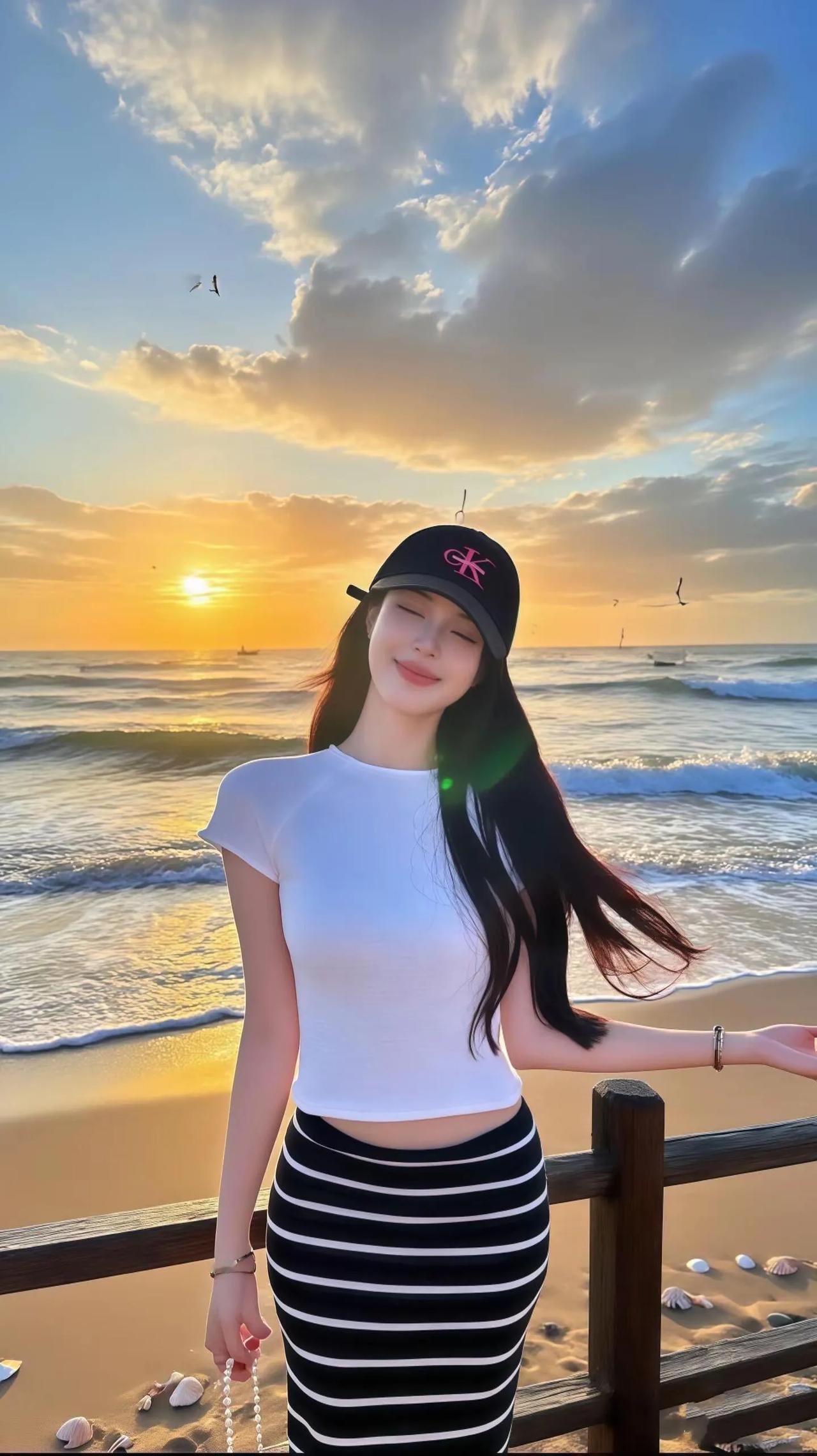 海边日落