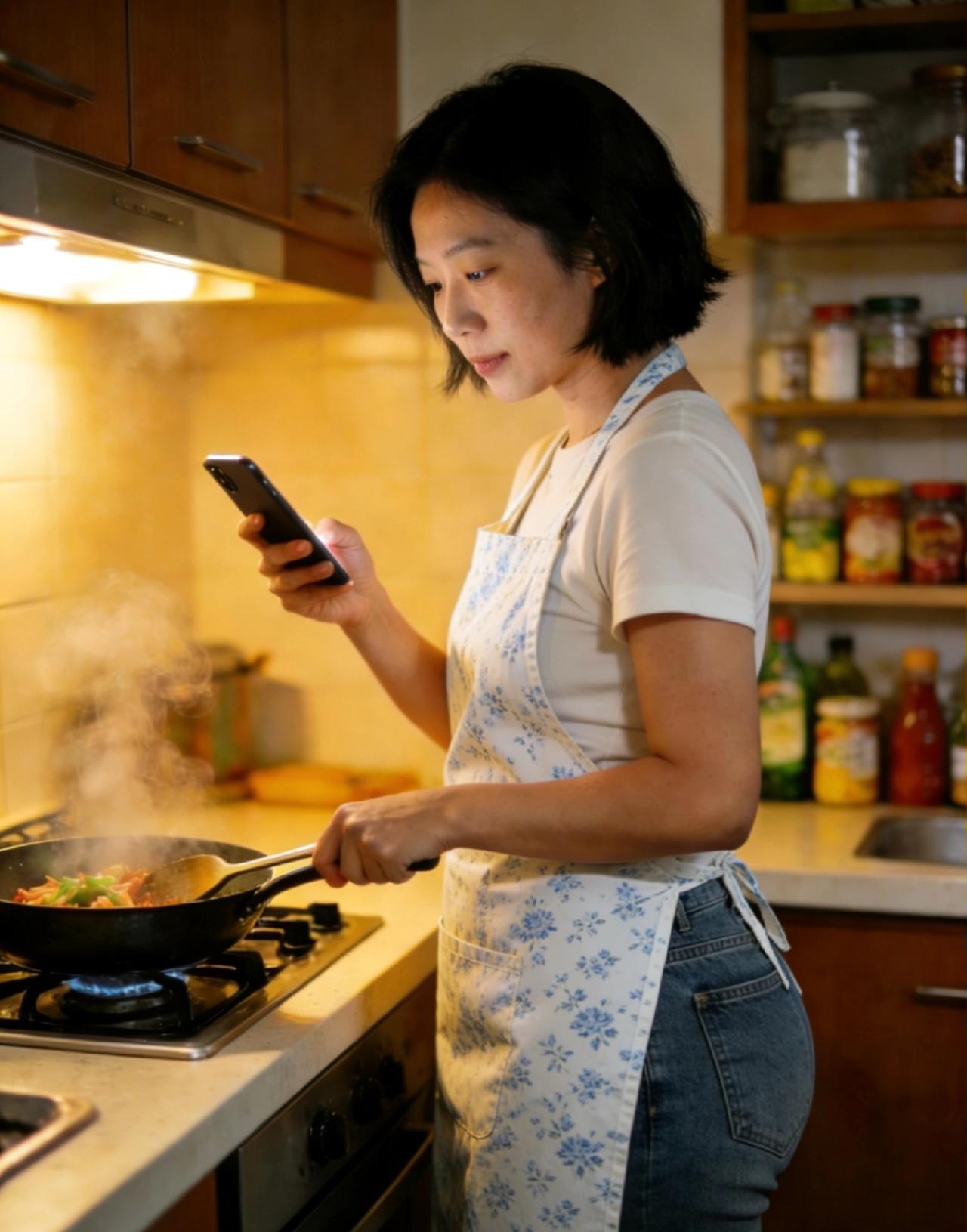 过年回来老婆总是手机不离手。即便是洗澡也要把手机带着去卫生间。有时候明明看到