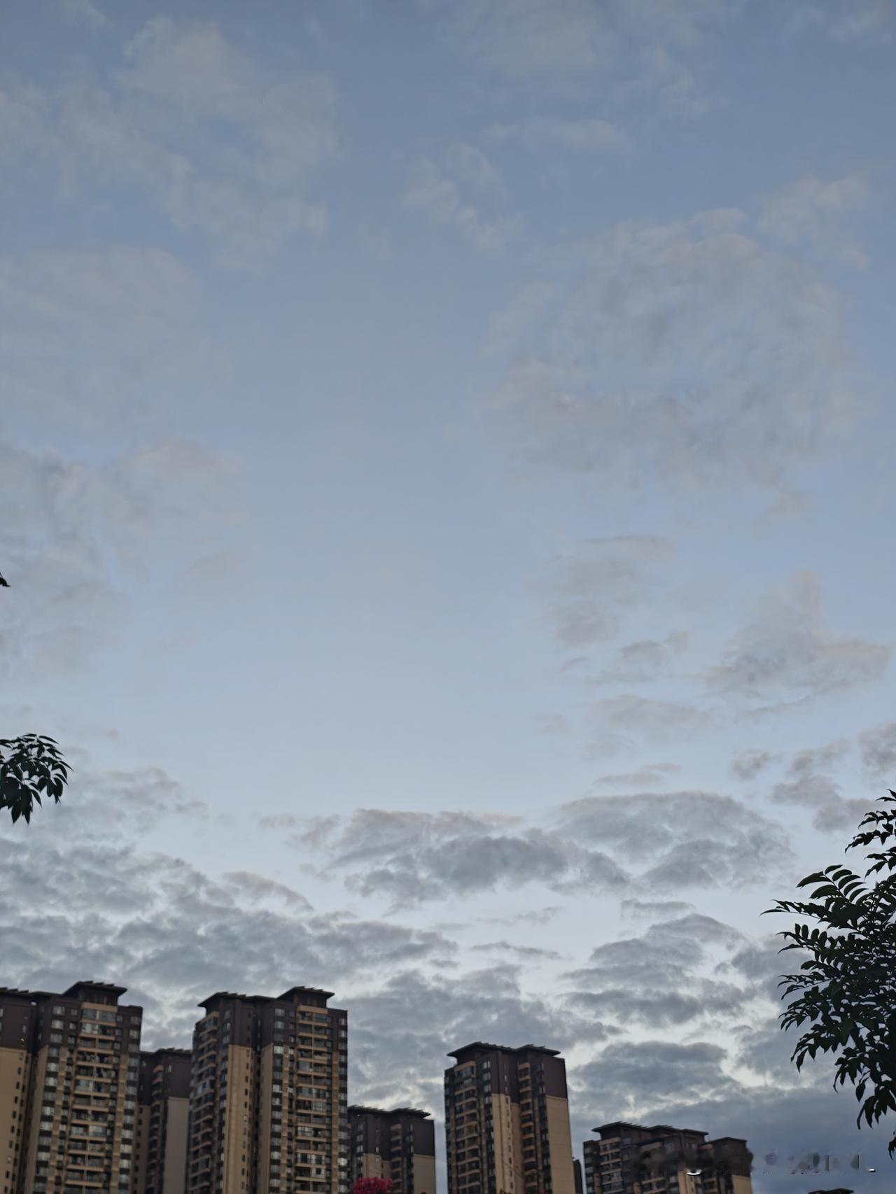 分享你相册里最美的照片早上刚刚拍的天空