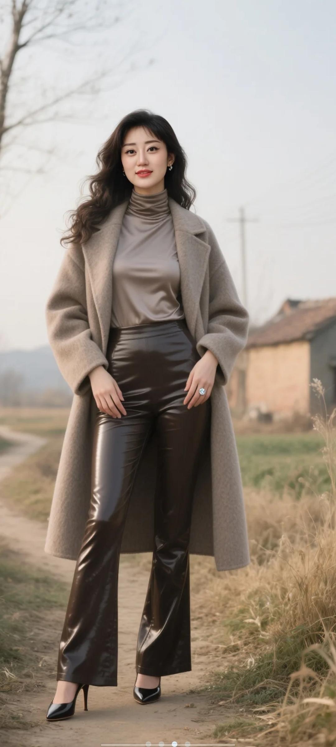 大皮裤好看嘛？