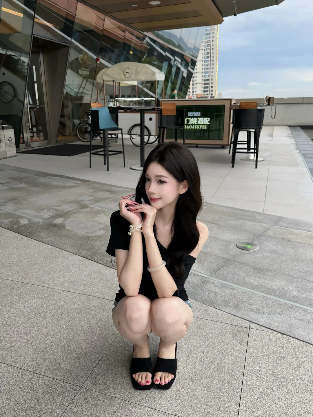 蹲着拍