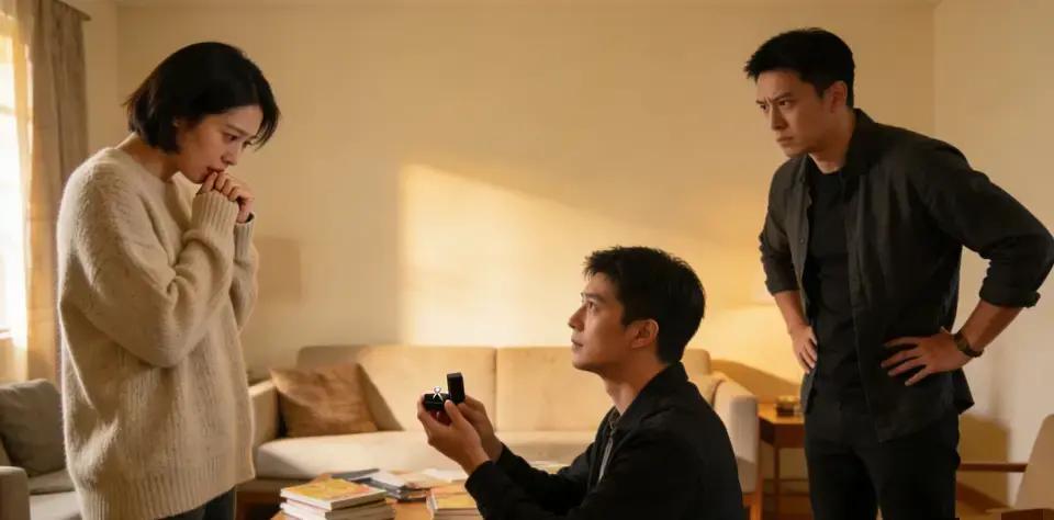 一个男人，在朋友聚会的露台上，当众向自己最好的女朋友表白，说爱了她十二年，想共度