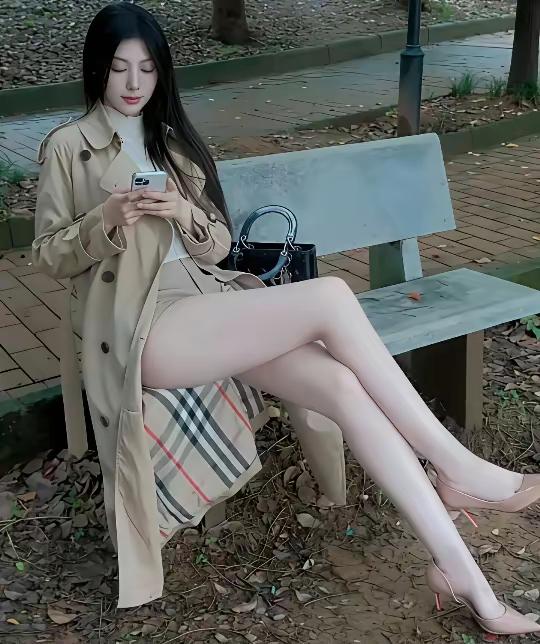 秋日午后，长椅上的优雅时光