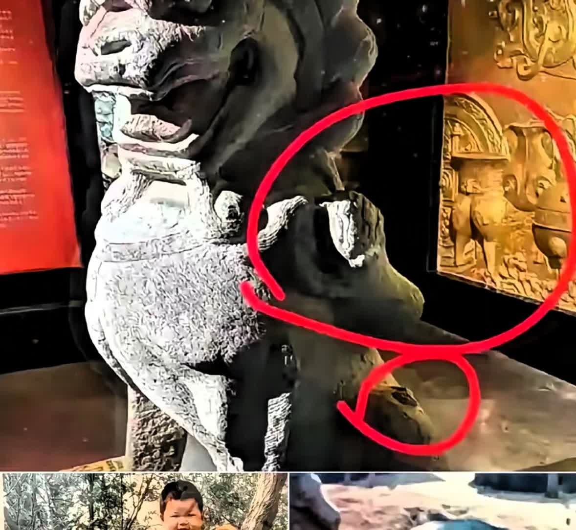 人证物证都有，这回百口莫辩了吧！安徽一男子到徐州私人博物馆参观，发现一石