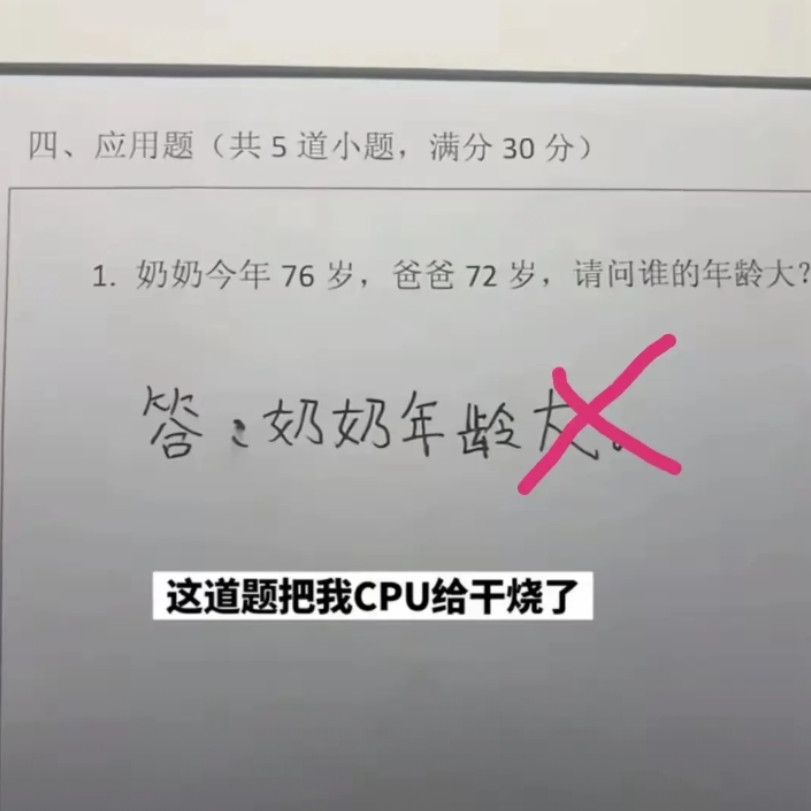 答案：孙子就是出题人。