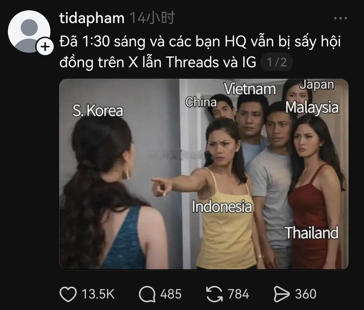 东南亚人直接做图，满世界宣告中国已经被拉入了东南亚抗韩阵营……