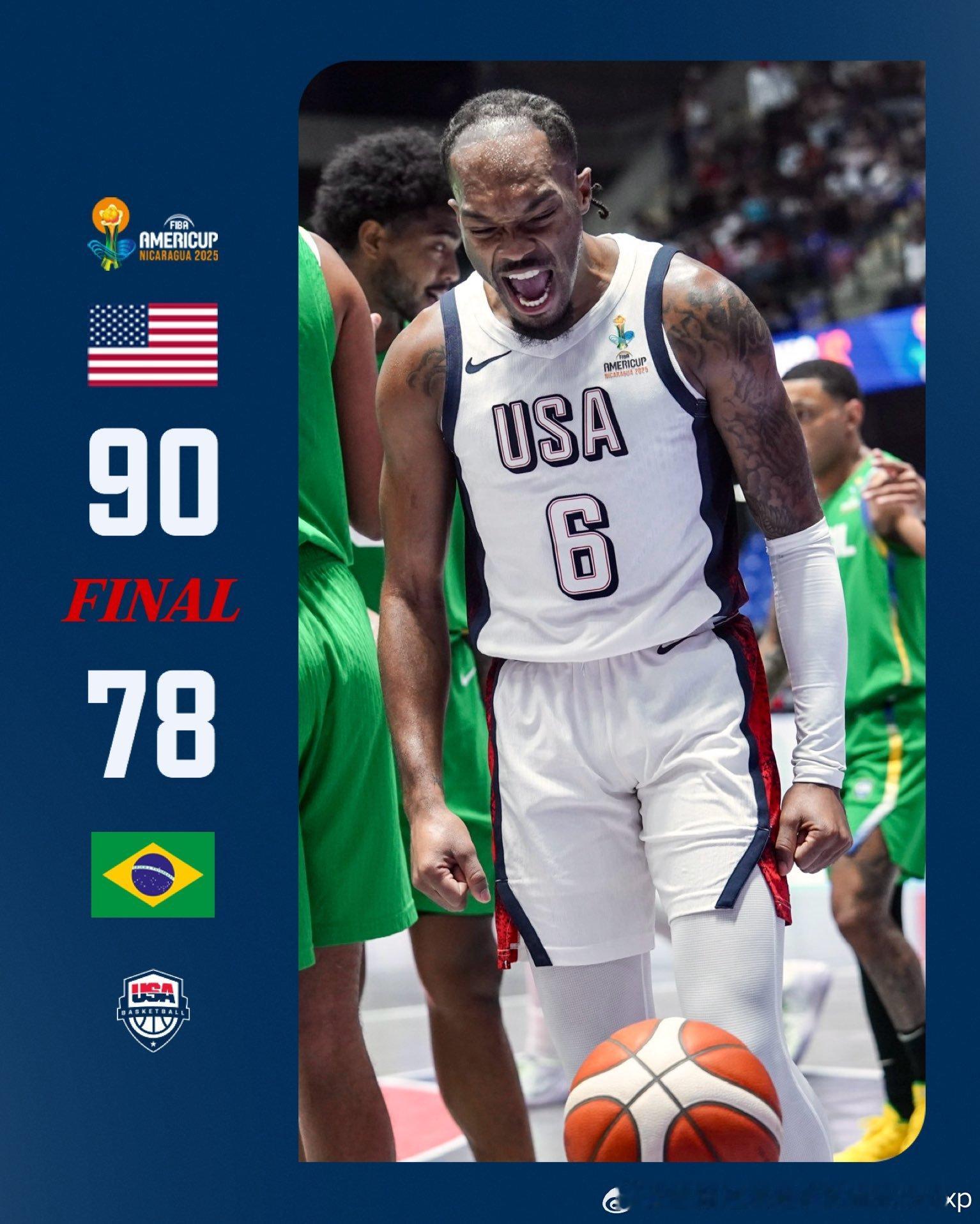 美洲杯美国拿下巴西fiba美洲杯NBA​​​