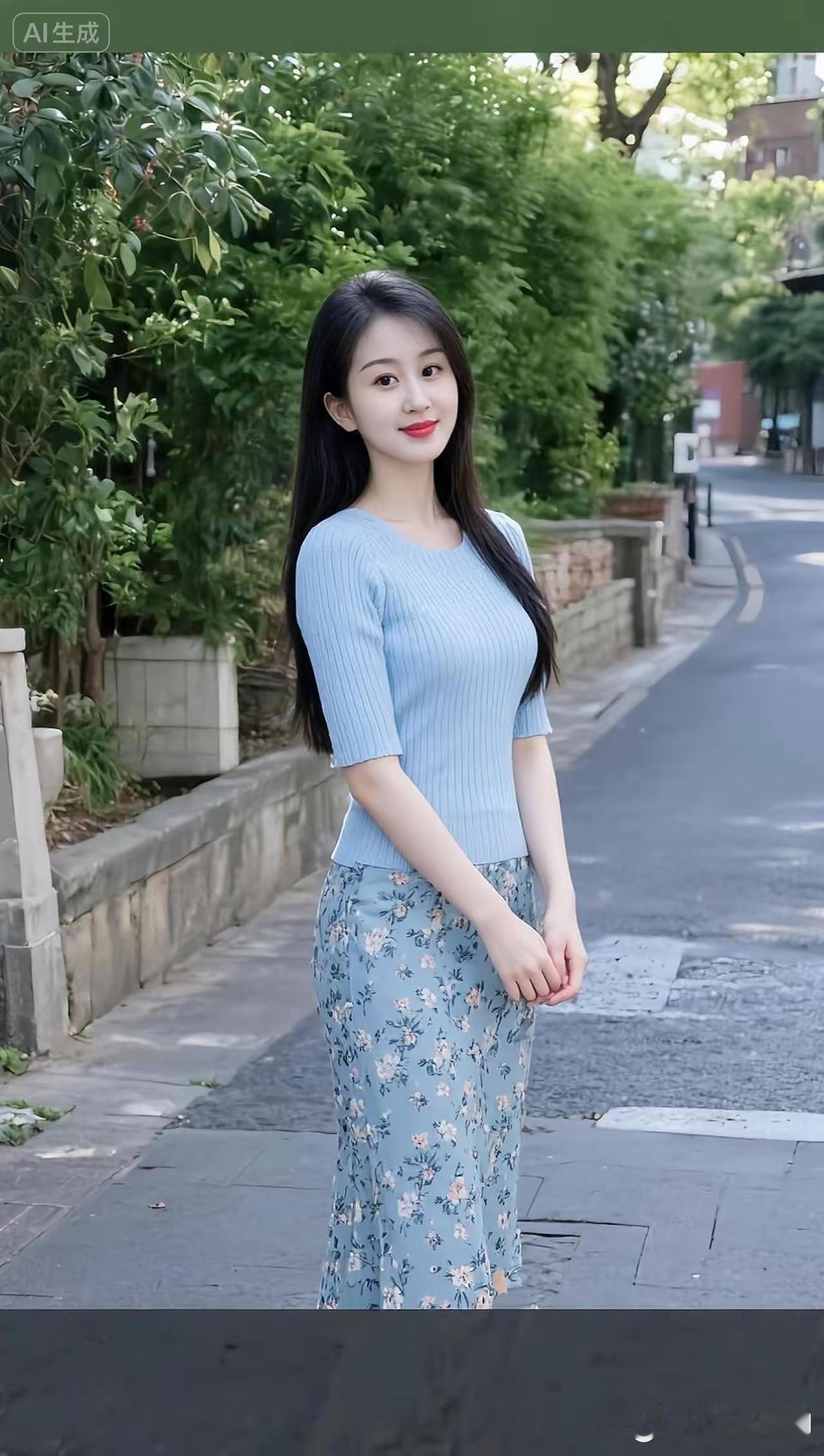 清新自然，漫步在绿意盎然的小路上，享受宁静的午后时光。🌿🌸
