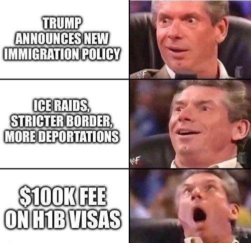 美国H1B签证每年10万只能说刀法太精准了。因为以后每年公司都要给政府交10