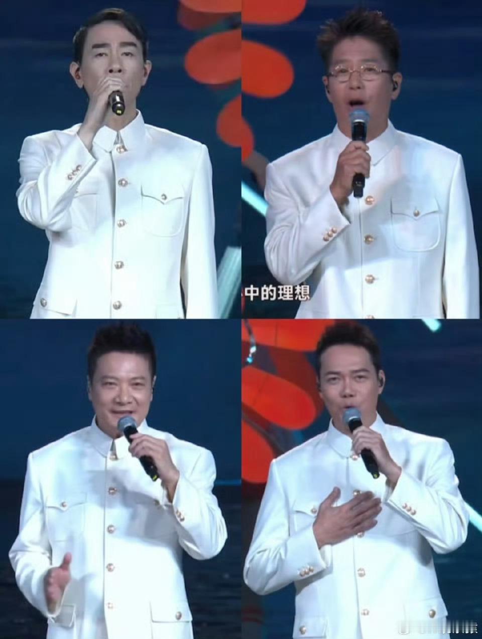 古惑仔上岸四人组全运会合照陈小春参加全运会开幕式，郑伊健老婆在日本农村劈木头，如