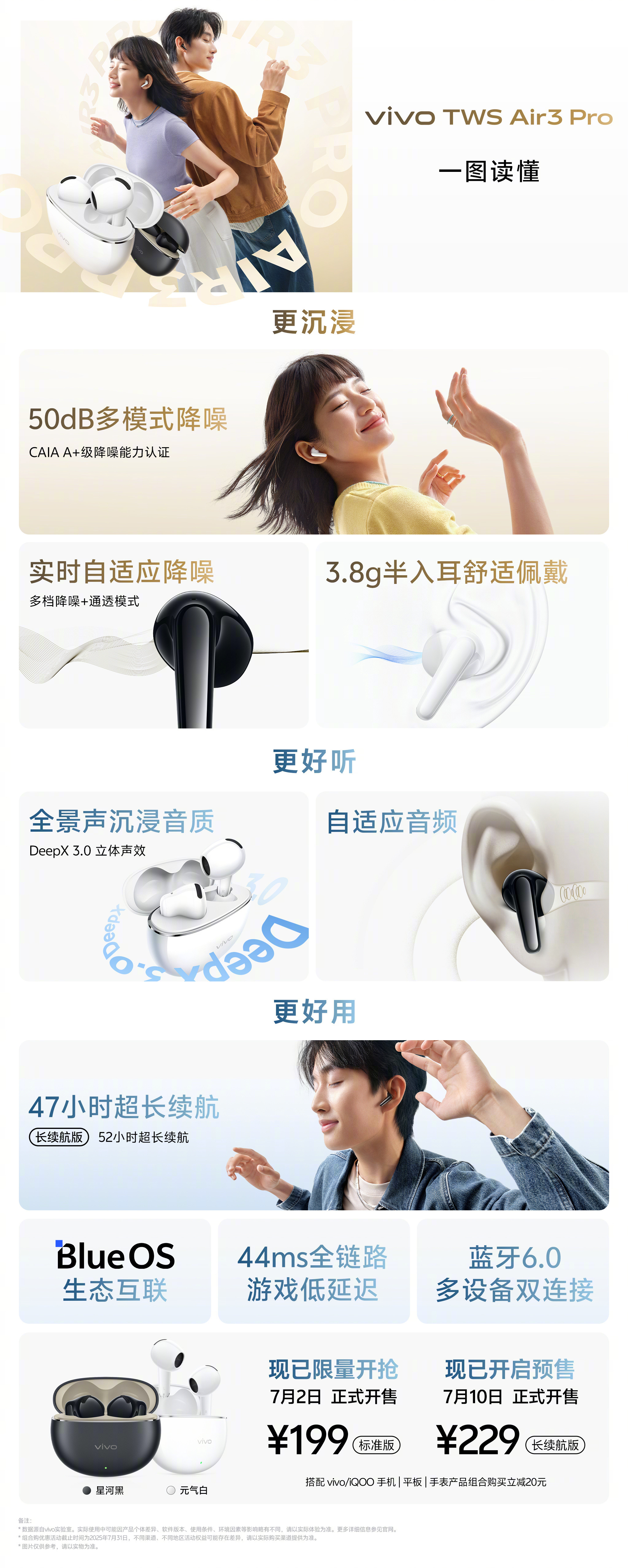 今晚不仅有vivoXFold5发布，蓝厂还带来vivoTWSAir3P