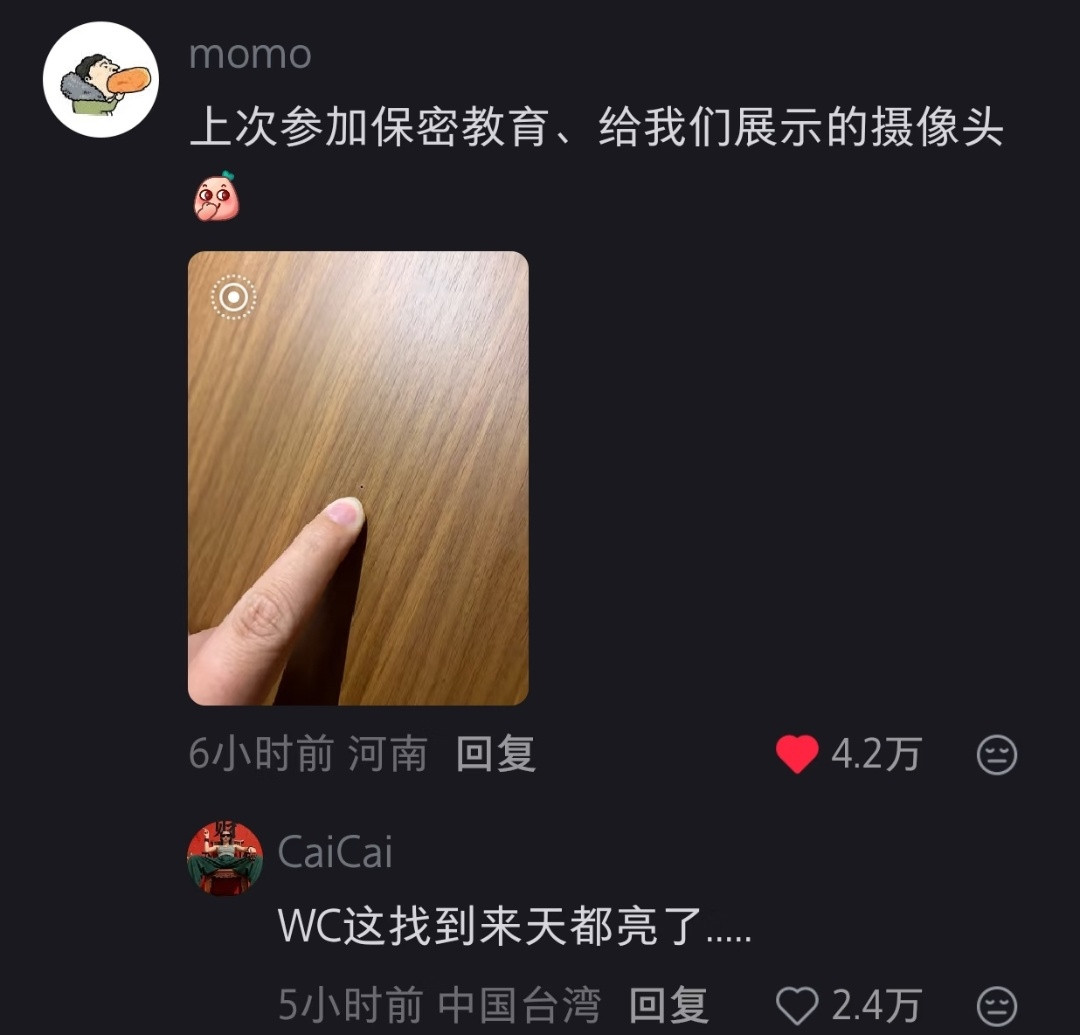 真的有这么小的摄像头？