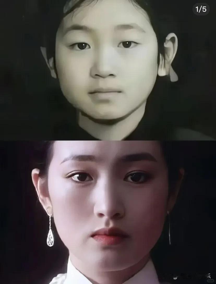 没想到巩俐居然是单眼皮，她现在的内双是割的双眼皮非常自然。别人割双眼皮变成悲