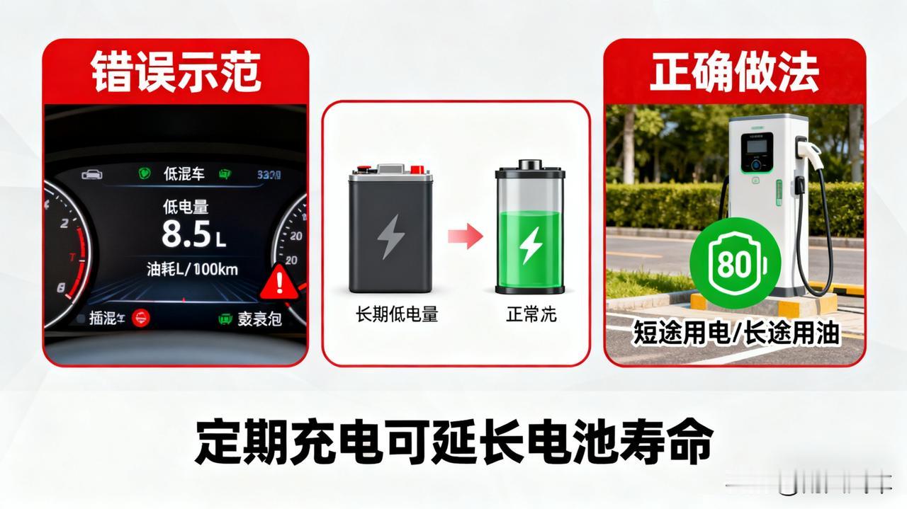 插混车一直不充电，当油车开行不行？修车师傅：后果很严重！行是行，但非常不推荐