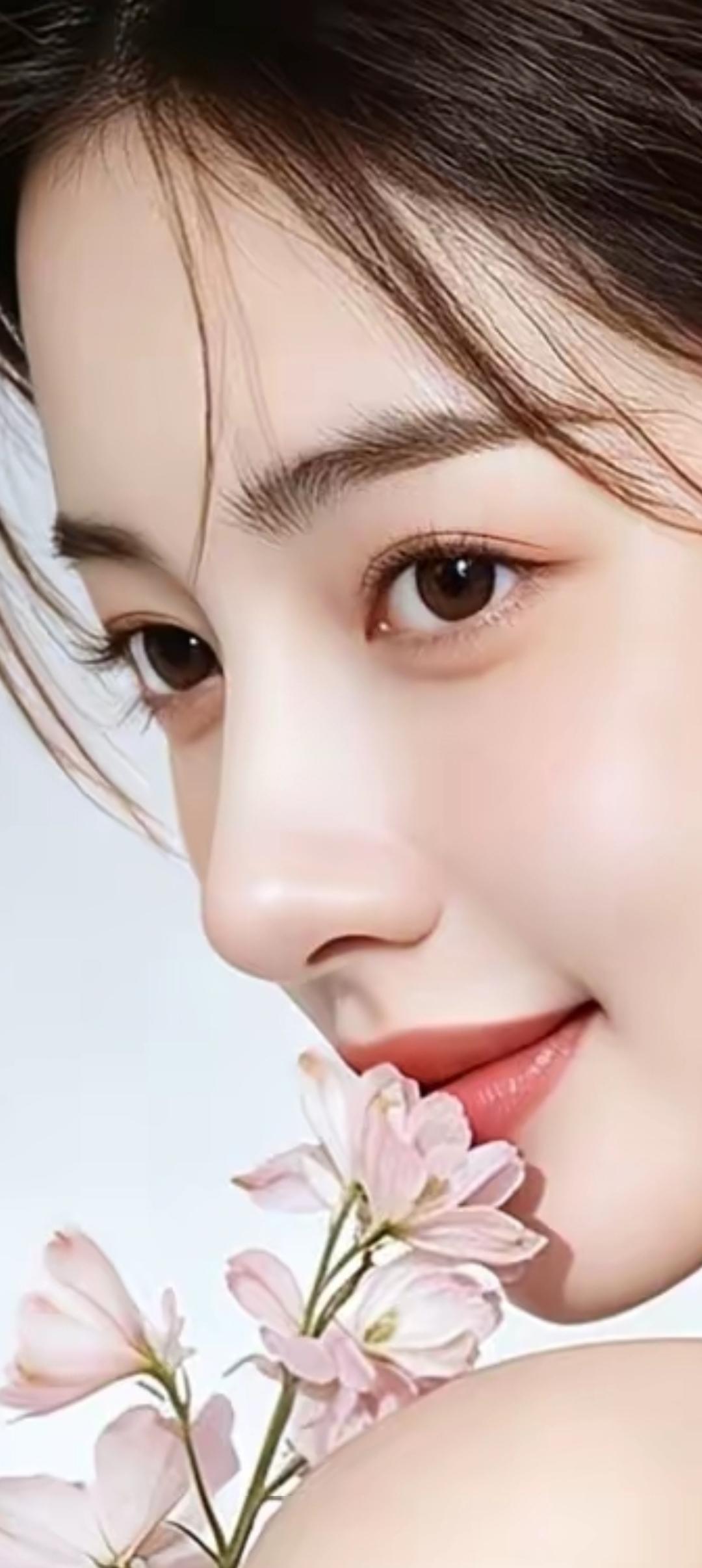 温柔甜美的花海少女，绽放春日气息！🌸💕