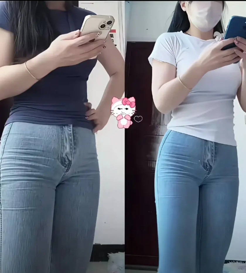 2种牛仔裤友友们，哪种颜色好看？